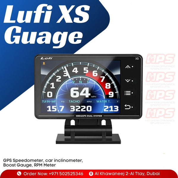 HPS Lufi Xs Obd2 Gauge Display, GPS Speedometer,car inclinometer, Boos –  AEPERF